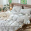 Ensemble de housse de couette 100% coton lavé MooMee Gingham-115836943-121465077