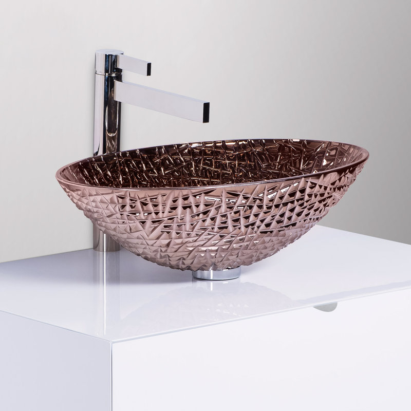 Diamante 20.8'' L Bathroom Sink, Platinum