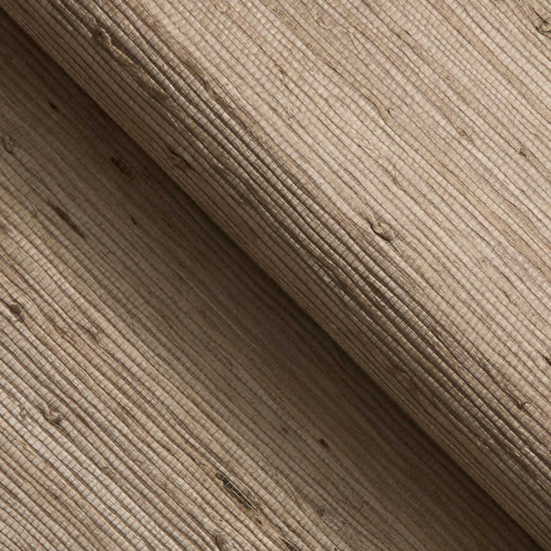 Rufas Tight Weave Jute Authentic Grasscloth Wallpaper, Taupe