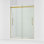 Porte de douche coulissante sans cadre Levity Plus, 77-9 / 16 po H 56-5 / 8 - 59-5 / 8 po L, avec verre transparent de 5/16 po d'épaisseur