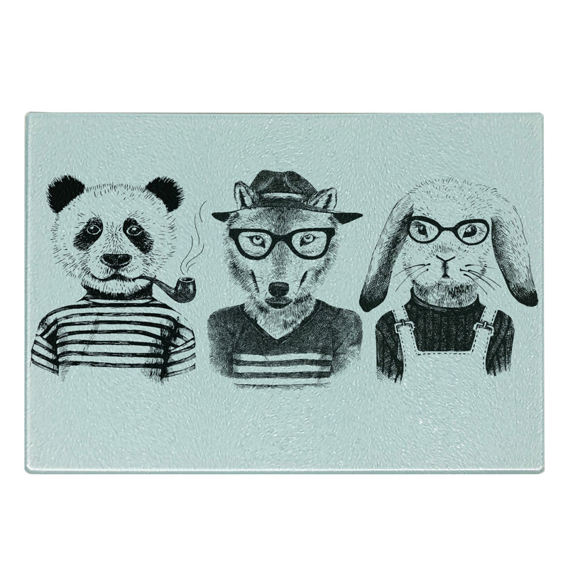 Planche à découper en verre trempé Ambesonne