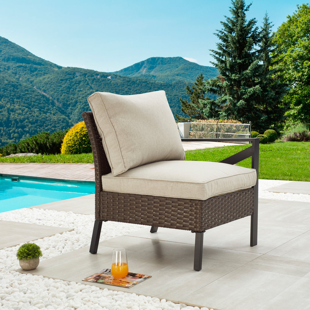 Ajai Wicker Outdoor Lounge Chair Latitude Run®