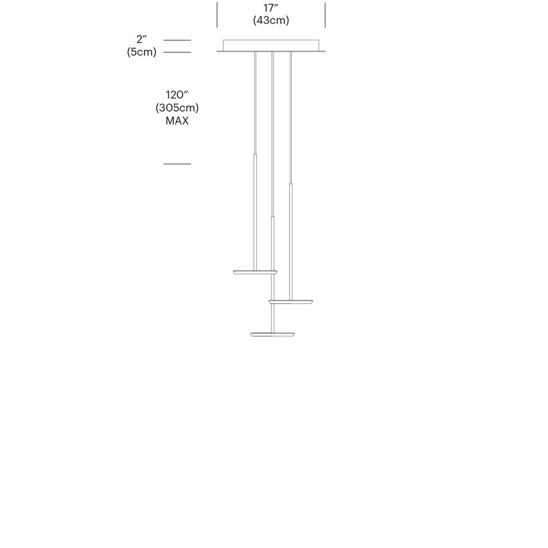 Luminaire suspendu 1 lumière Sky Solo