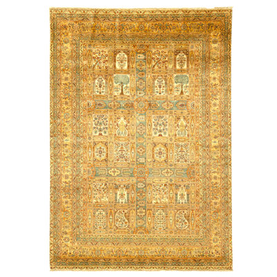 High-Quality Hand-Knotted Cream And Red Area Rug