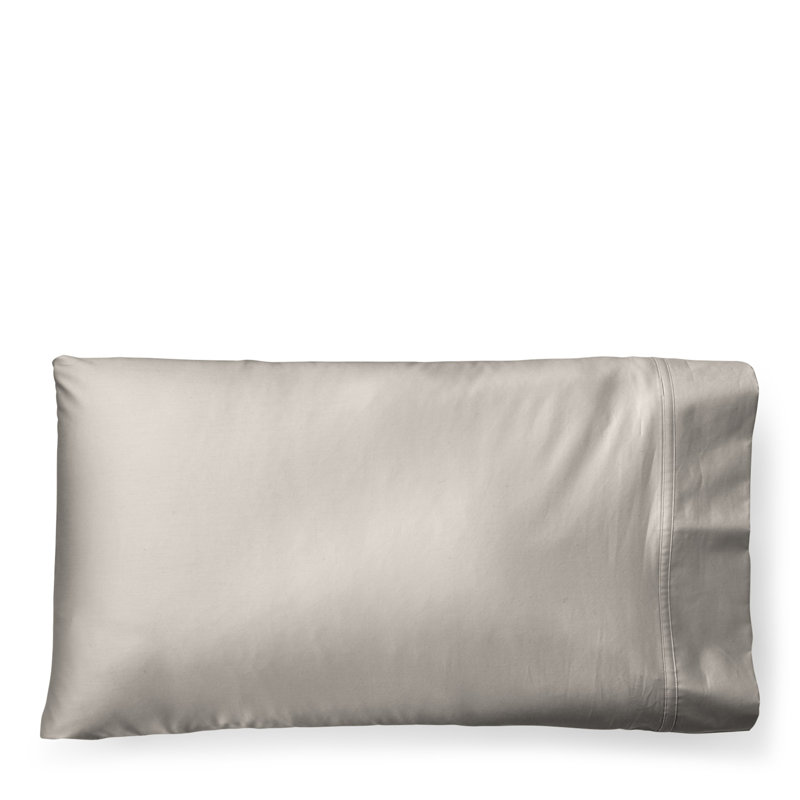 Spencer Sateen Pillowcase Standard Set of 2, Stone Gray, Standard/Twin