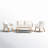 4 Piece Sofa Seating Group with Cushions-1162225759
