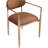 Eligah Vegan Leather Upholstered Dining Arm Chair-6766387-6766384