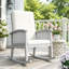 Chaise berçante de patio en bois d'acacia-819093680