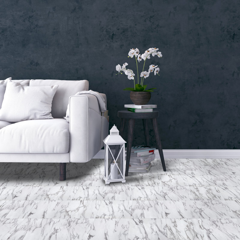 Nexus Bianco Marble 12" x 12" 1.2mm Vinyl Tile