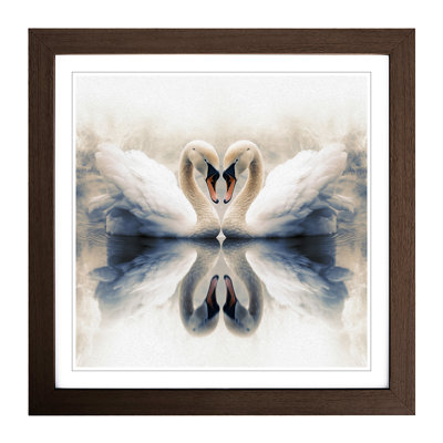 Swan Double Exposure No.2 - Framed Print