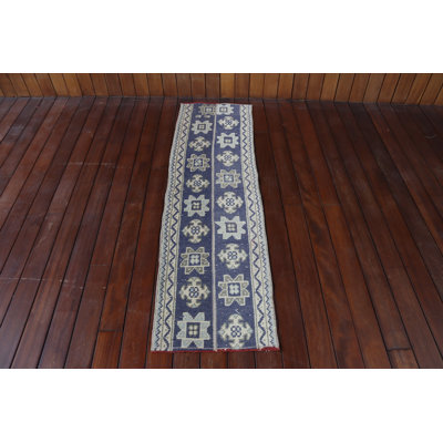 Tapis de couloir turc tissé à la main pour les couloirs et les salons dans des couleurs vives et un motif traditionnel