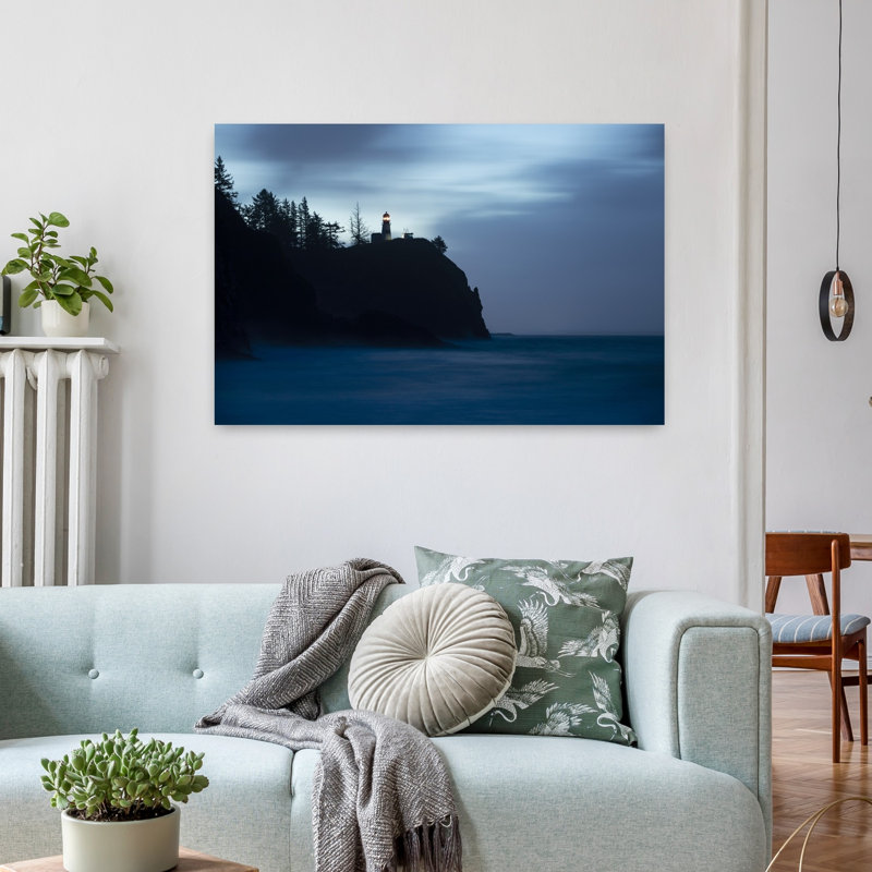Scenic View Of Seacoast At Dusk Cape Disappointment Oregon USA by Dan Merkel - Wrapped Canvas Print, 60.96 cm H x 91.44 cm W