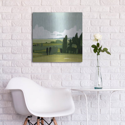  'Verdant Summer 2' by Emma Caroline Metal Wall Art, 24" x 24"