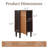 Asante Geometric Panel Single-door Accent Chest With Solid Wood Legs, Mid-century Style