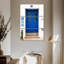 Porte d'entrée bleu foncé Lilie-108548750