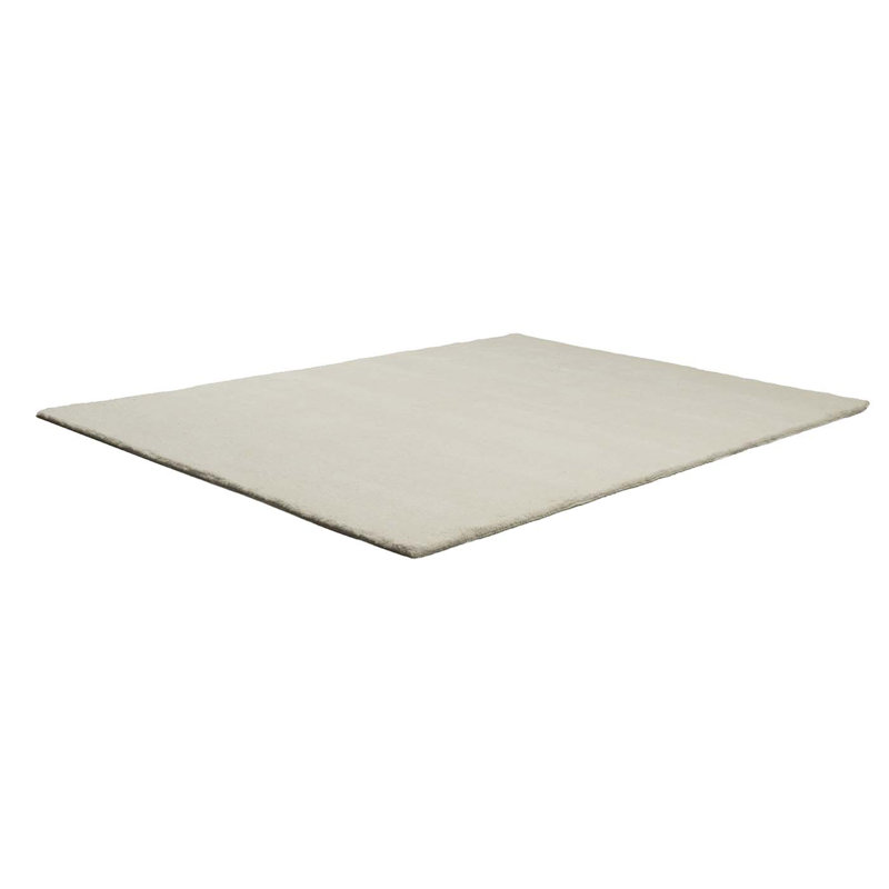 Arboga Hand Knotted Wool White Rug, Rectangular 200cm x 300cm