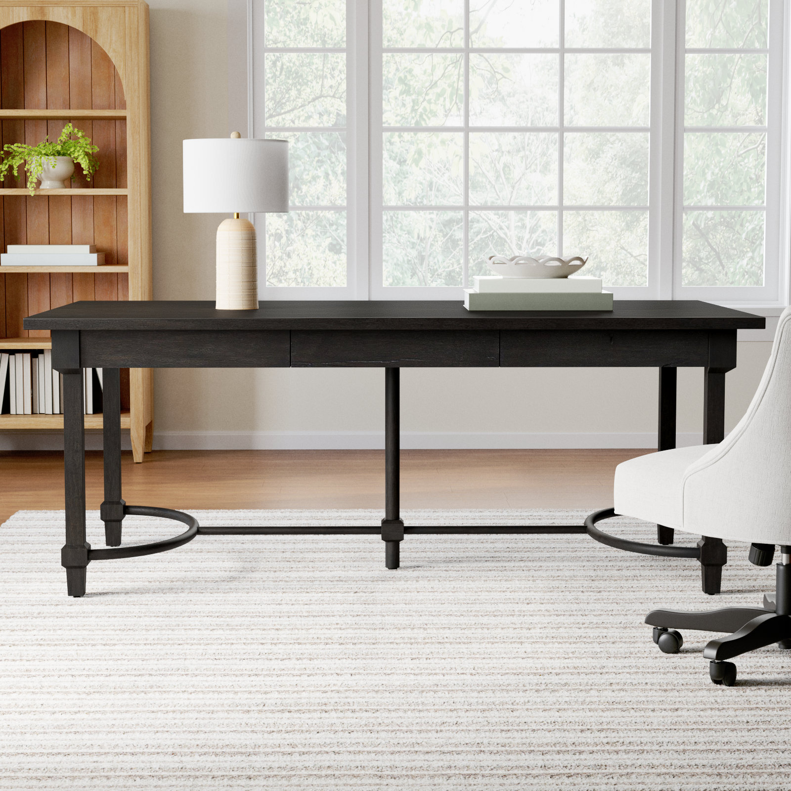 Edison Desk, Smoked Black