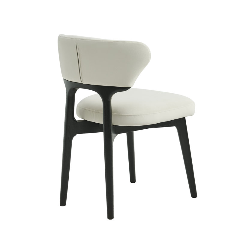Description de la chaise de salle à manger en bois massif de luxe moderne