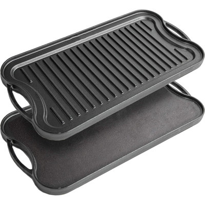 Non-Stick Cast Iron Grill & Griddle Pan
