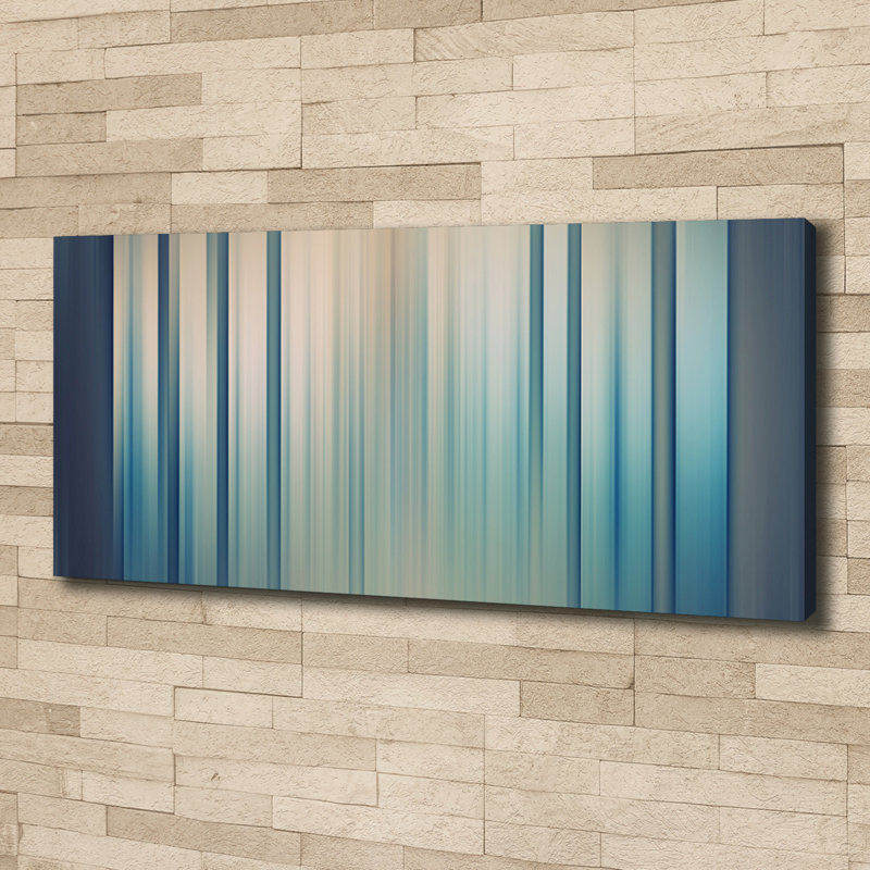 Blue Stripes - No Frame Print on Canvas