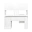 Bureau d'ordinateur avec huche et rangement Aden Home Office-1154940688