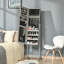 Armoire à bijoux sur pied, organisateur de bijoux verrouillable avec miroir pleine longueur