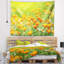 Tapisserie floral jaune marigold fleurs-28487530