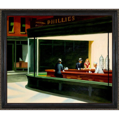 «Nighthawks» par Edward Hopper - reproduction d'art sur toile