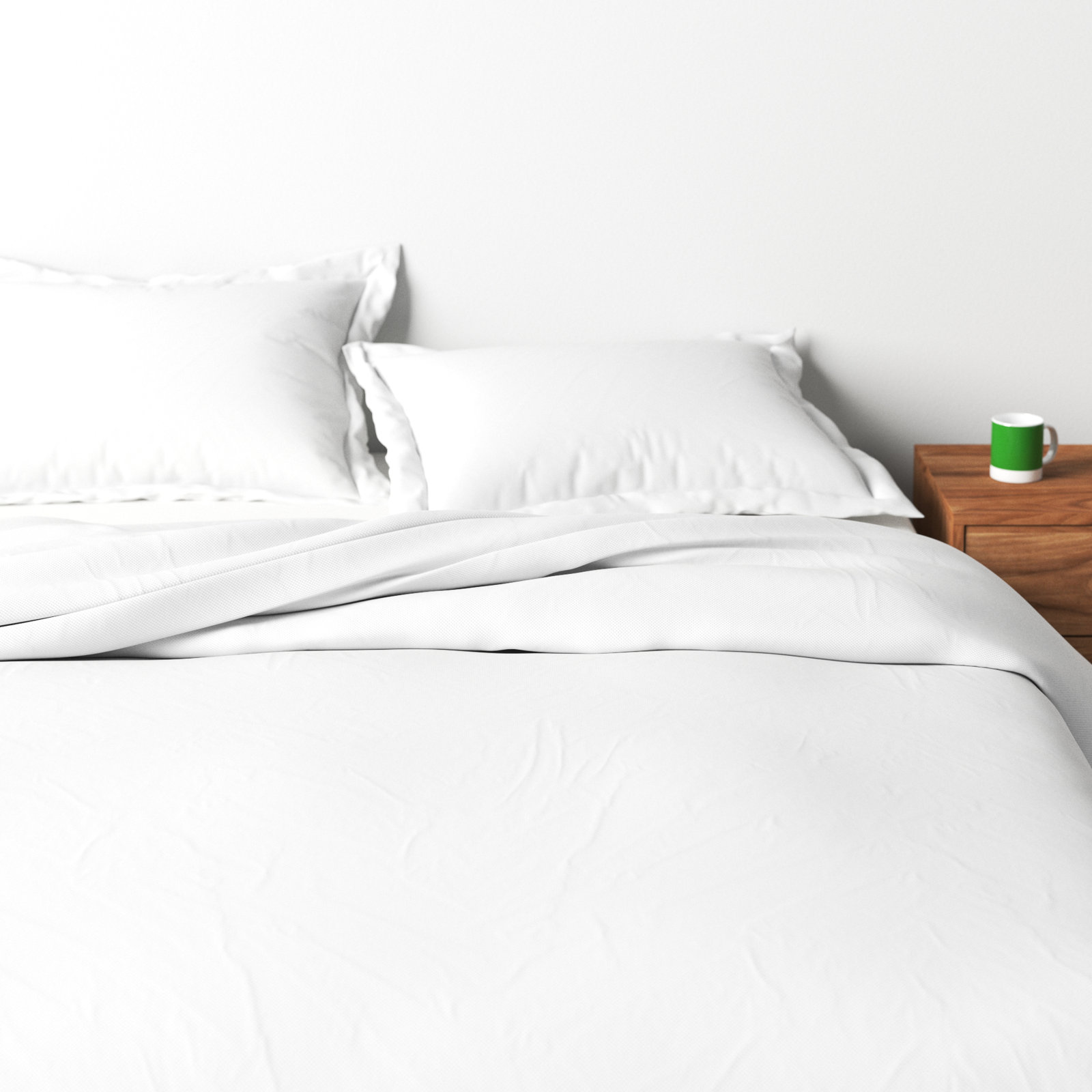 Frazier Linen Duvet Cover Set, Eggshell White, Full/Queen Duvet Cover + 2 Standard Shams