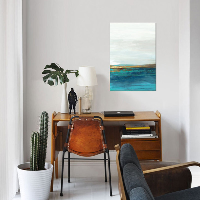 «Pastoral Landscape II», impression sur toile, H 26 po x l 18 po x P 1,5 po, Toile tendue, Pas de tapis