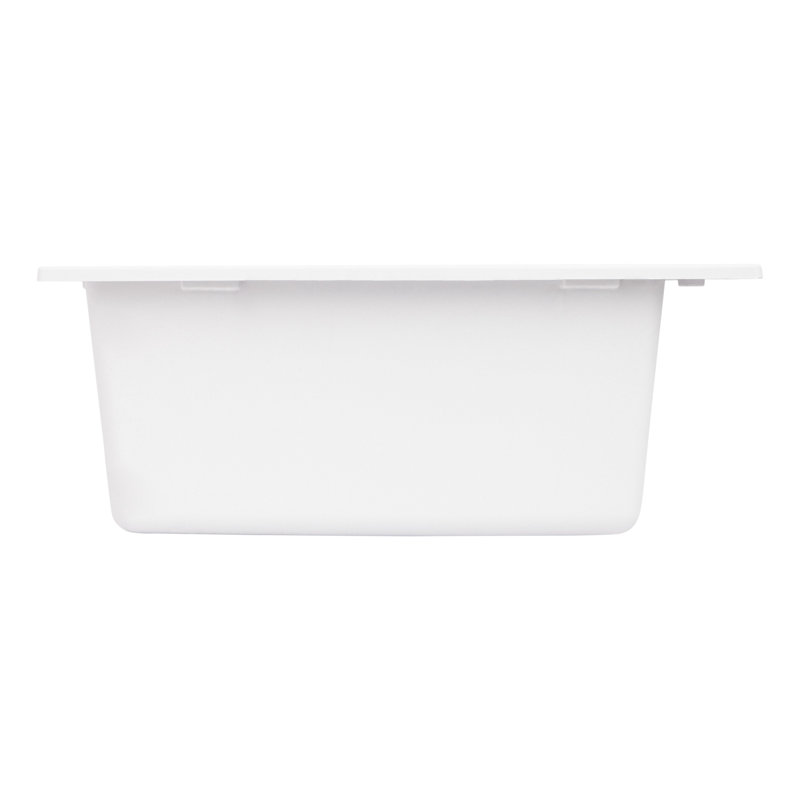 Holcomb 24" L Drop-In Kitchen Sink, Cloud White