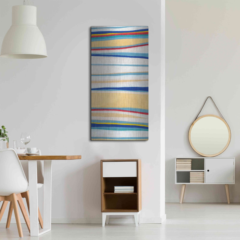 «Wavy Lines II» par Nikki Galapon, H 48 po x l 24 po