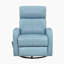 Fauteuil inclinable et oscillant pivotant en cuir fleur de qualité supérieure de 31,5 po avec pivot à 360 degrés Louis, mouvement doux et mousse enveloppée de Dacron-462848221