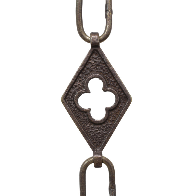 Lustre soudé Motif Link, Bronze, H 36 po x l 1,02 po x P 0,14 po