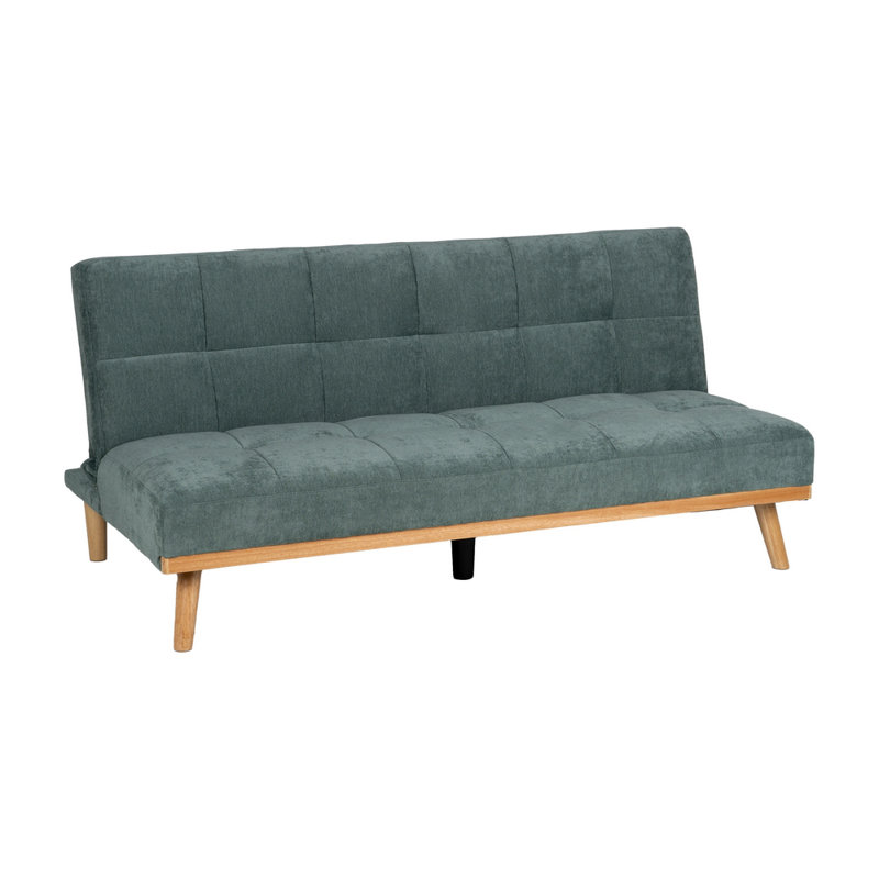Sandborn 3 Seater Chenille Sofa Bed, Green