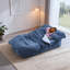 Canapé-lit moderne avec 2 coussins, canapé-lit en velours côtelé rembourré de mousse, aucun assemblage requis, coussin de canapé convertible se déplie en courtepointe, matelas pliant pour le salon, salle de jeux-364374968