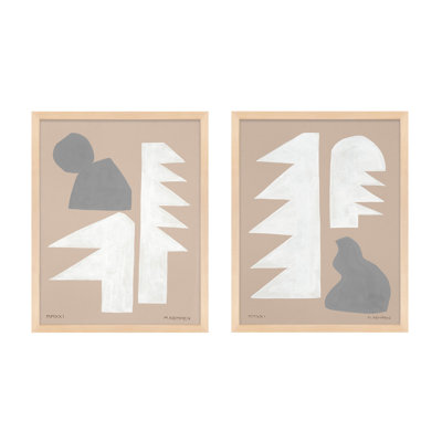 Modules in White and Gray Framed by Michael Kempen