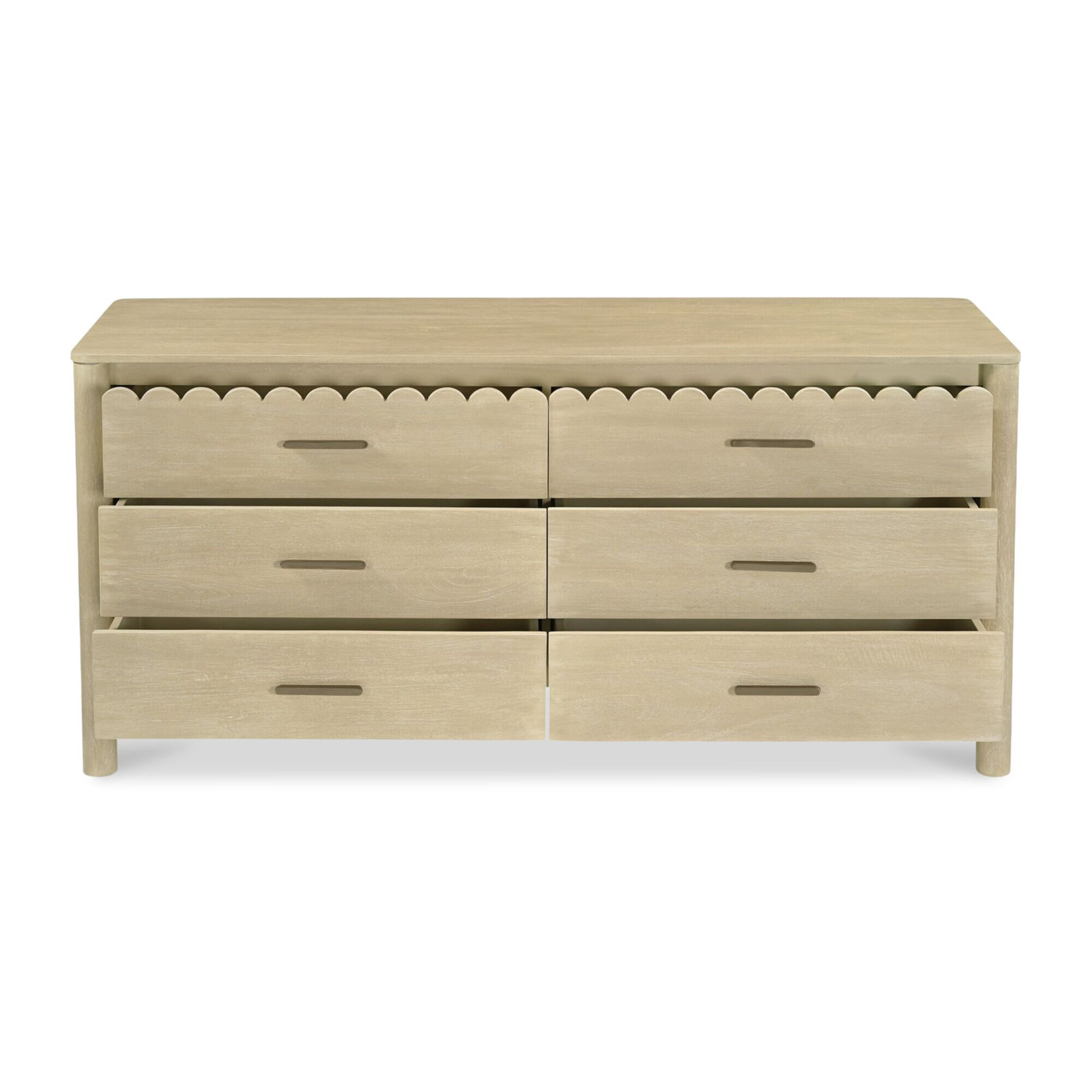 Lola 6 - Drawer Double Dresser, Natural