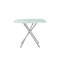 Table carrée 36 "en verre trempé givré