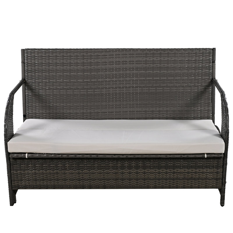 Conception extérieure multifonctionnelle: convertible en 4 sièges et table, fer, coussin, facile à assembler et à transporter, beige: se transforme en structure en fer, guide d'assemblage simple en mousse,
