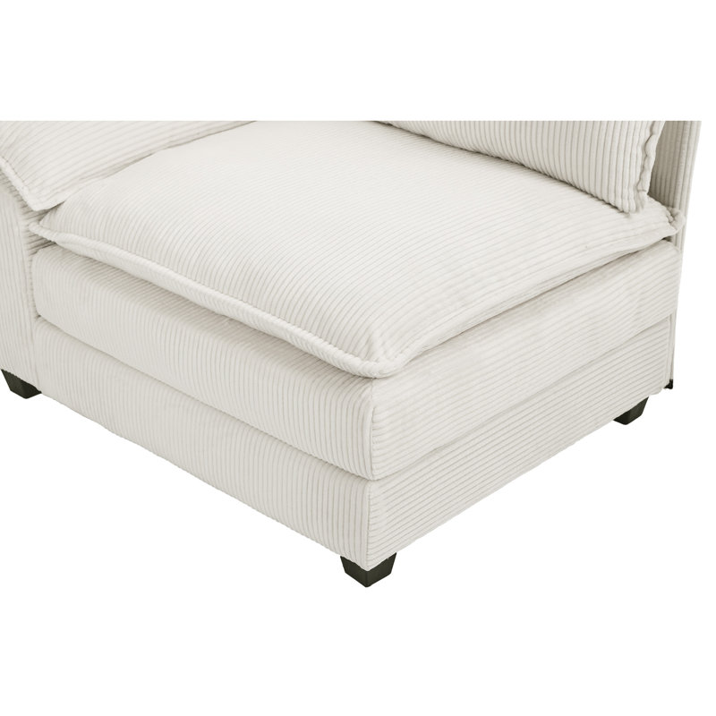 Canapé modulaire 5 pièces Lauretta, Beige