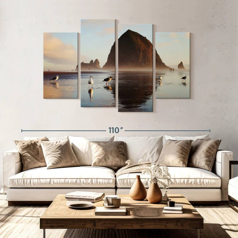 Gillard Haystack Rock Seagulls, 54" H x 84" W