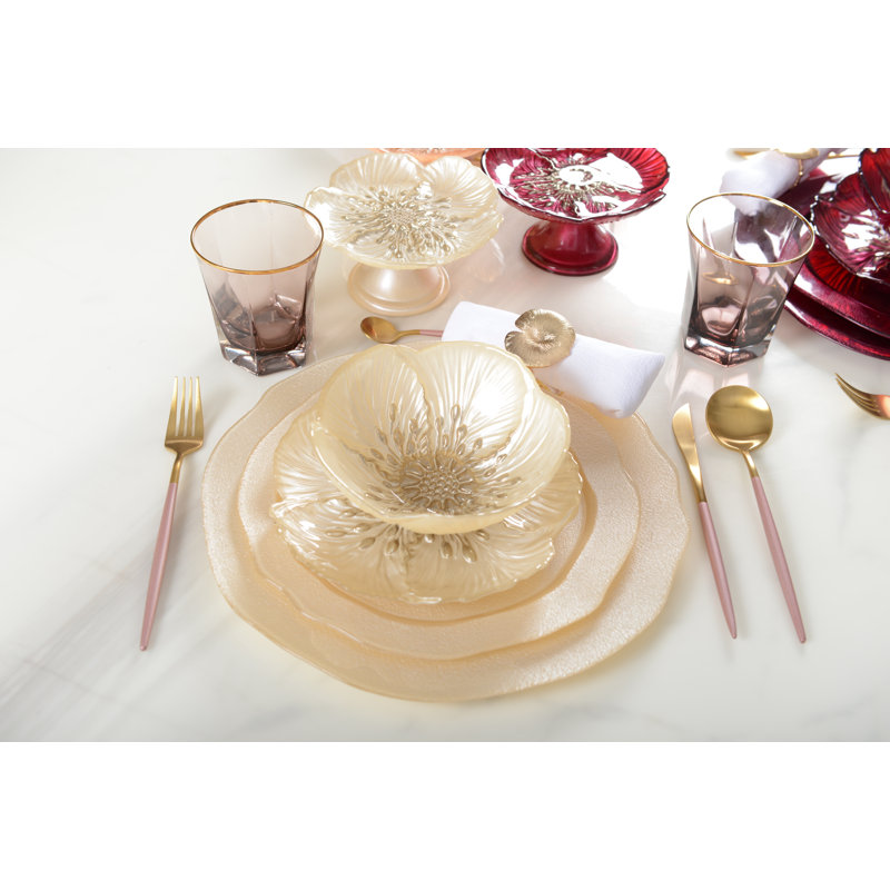 SALMON DINNER PLATE Set of 6, Beige