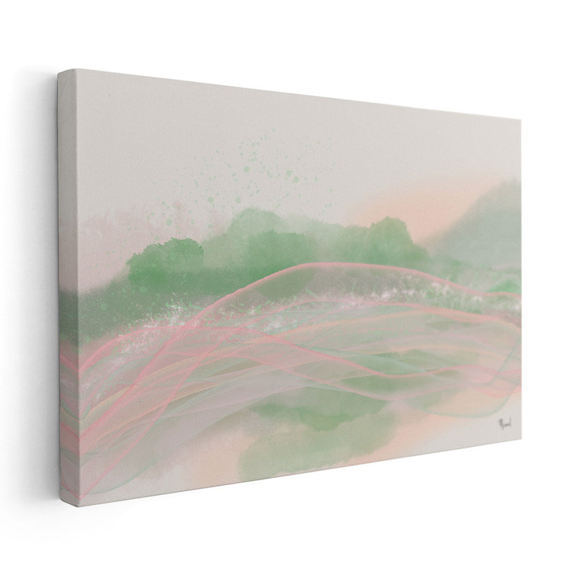 Étincelle d'intérêt - reproduction d'art sur toile, H 12 po x l 18 po