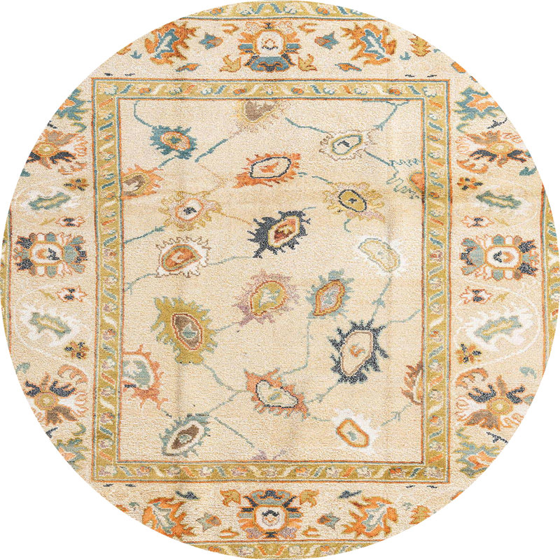 Tapis abstrait moderne 4311, Rond 8 pi