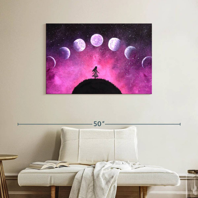 Oberle Dreamy Moon Phases, 26" H x 39" W