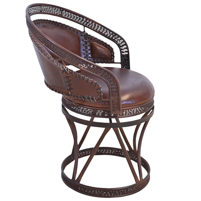 Chaise en cuir et fer Jaiguna