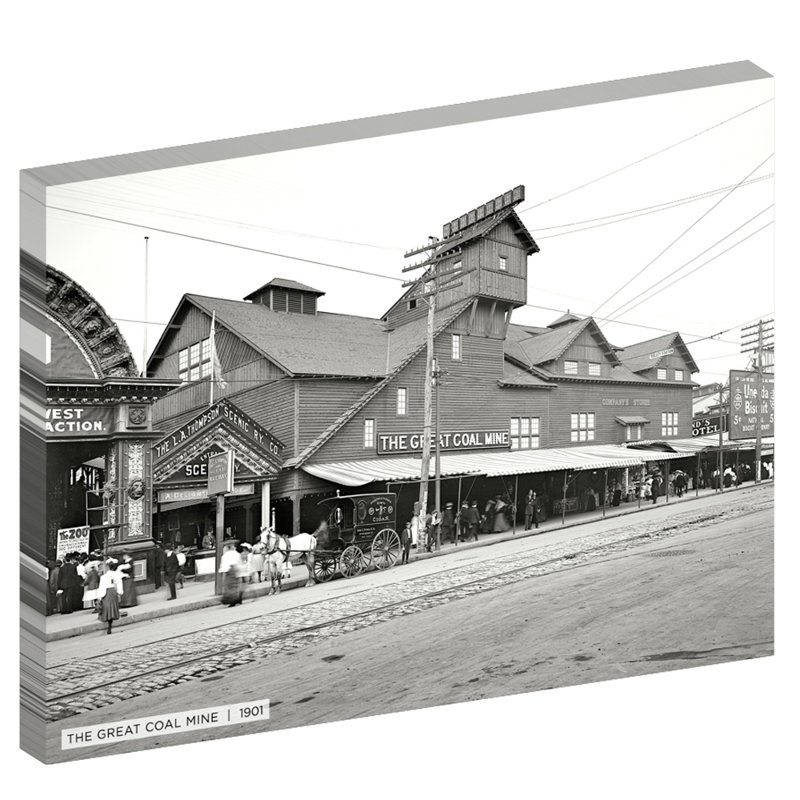 «The Great Coal Mine», reproduction de photo sur toile tendue, H 30 po x l 40 po x 1,5 po