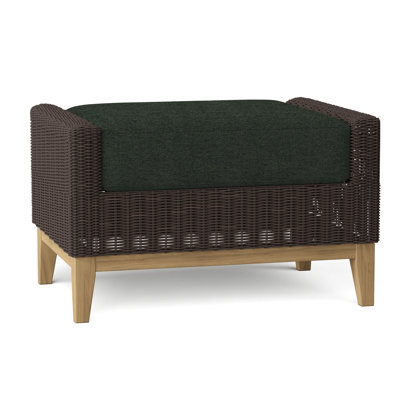 Frances Outdoor Teak Ottoman