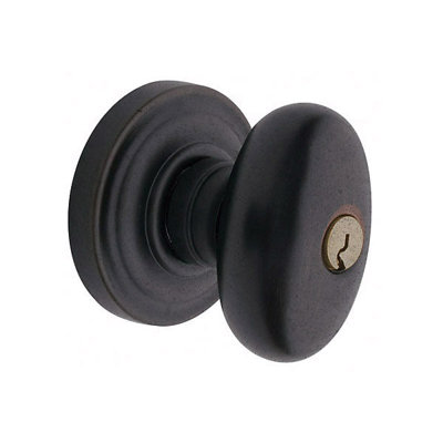 Keyed Egg Knob with Classic Rose